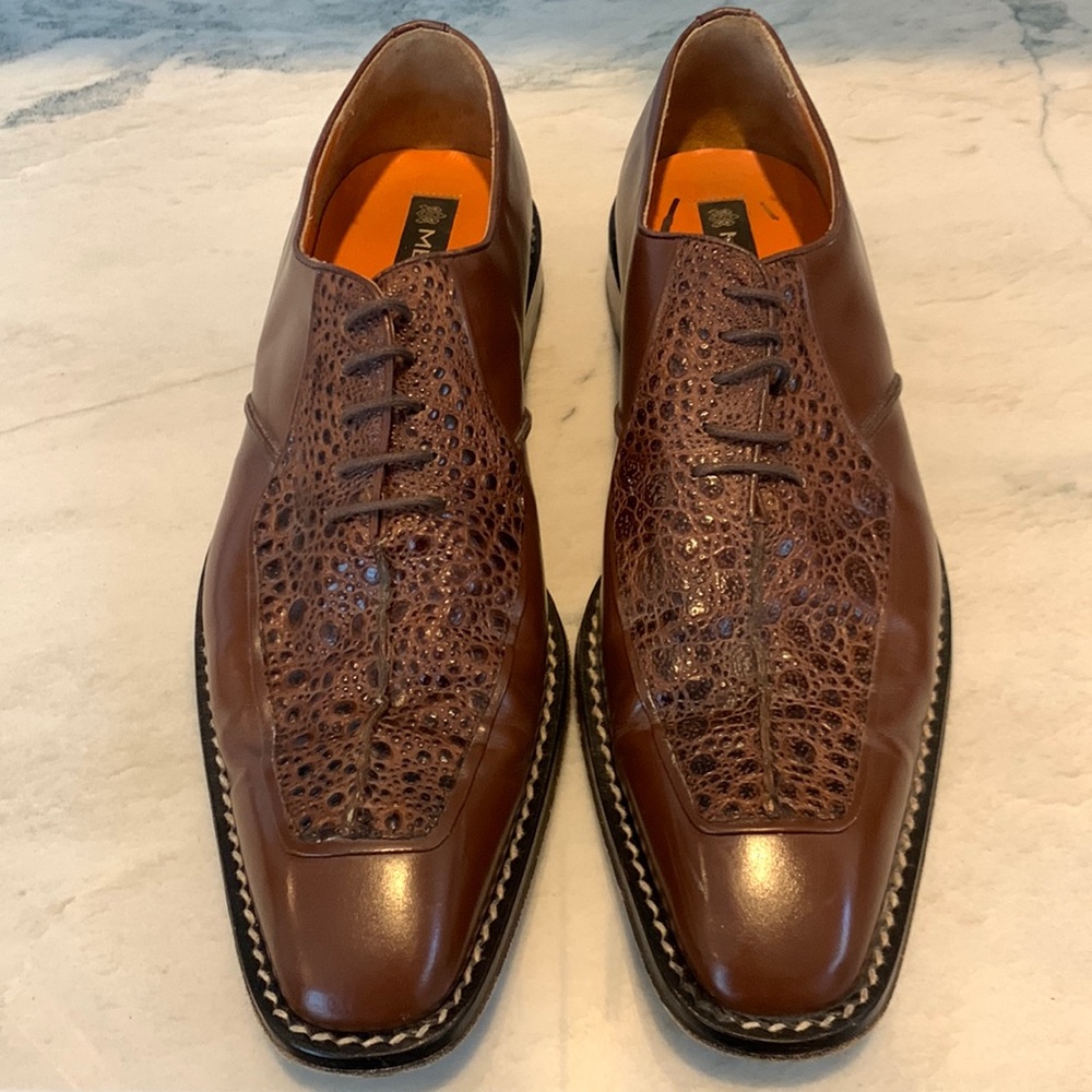 Mezlan Embossed Leather Shoes